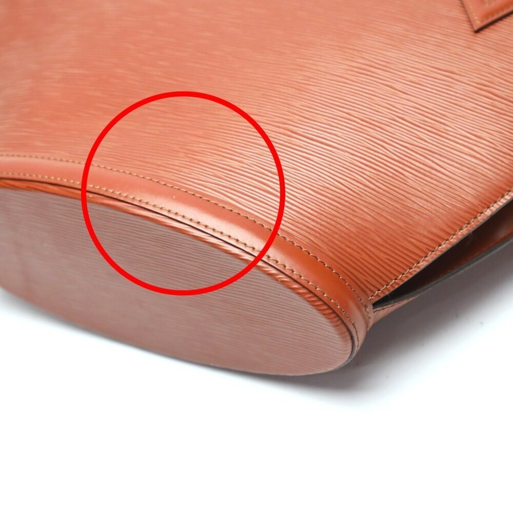 LOUIS VUITTON Authentic Brown Leather Tote Bag - Picture 8 of 16